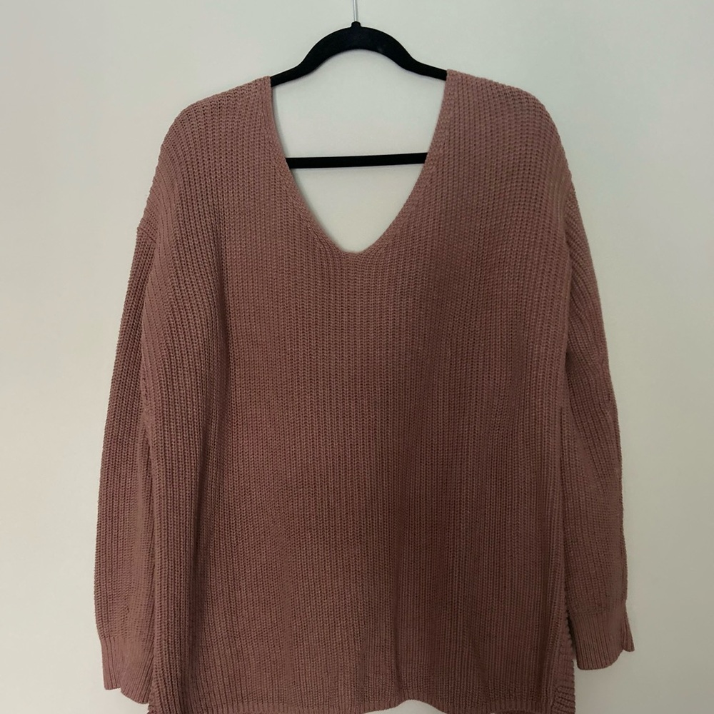 Elegant Off-the-Shoulder+ backless Knit Sweater - shade of purple *worn once*